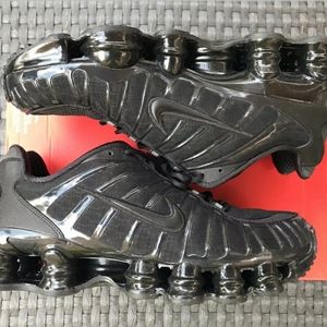 Nike Shox TL Triple Black Running Shoes Mens 9.5